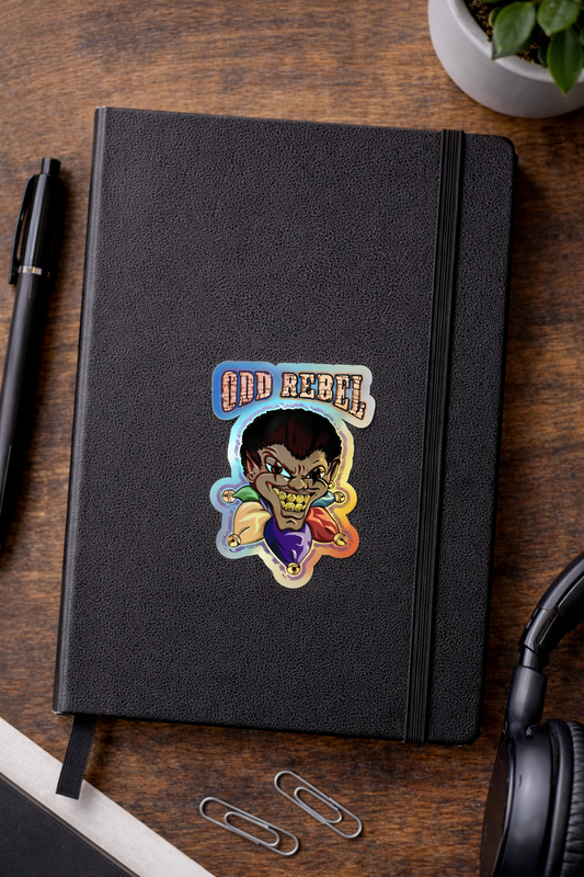 Notebook sticker with colorful cartoon character design