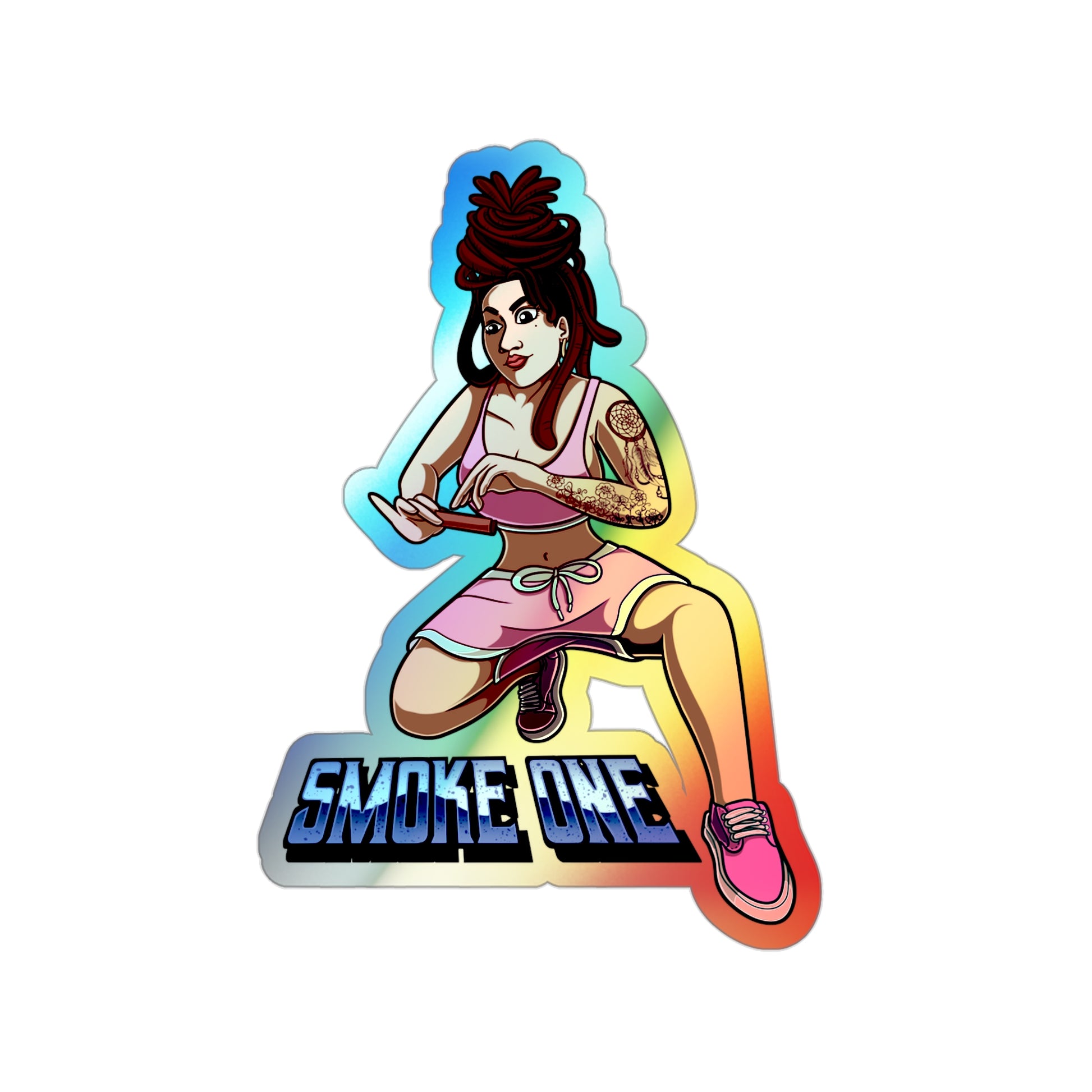 Odd Rebel holographic vinyl sticker,die-cut waterproof sticker, glossy sticker art, pop culture laptop sticker