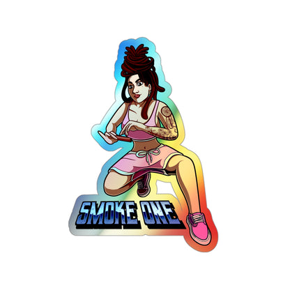 Odd Rebel holographic vinyl sticker,die-cut waterproof sticker, glossy sticker art, pop culture laptop sticker