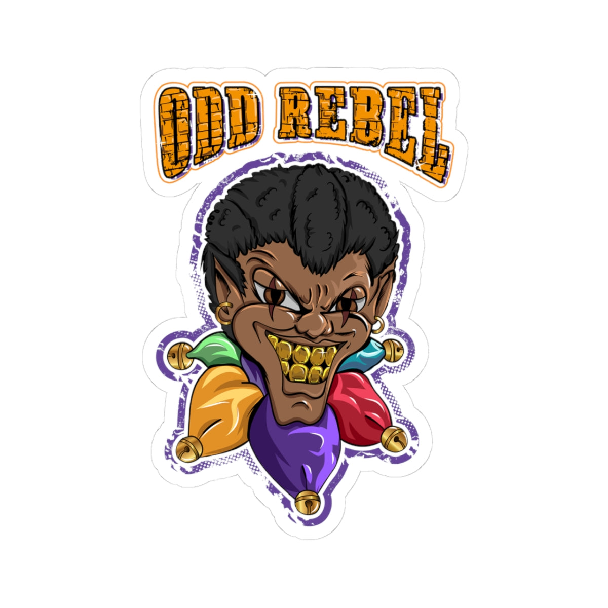 Odd Rebel kiss-cut vinyl sticker, waterproof laptop sticker, aesthetic 