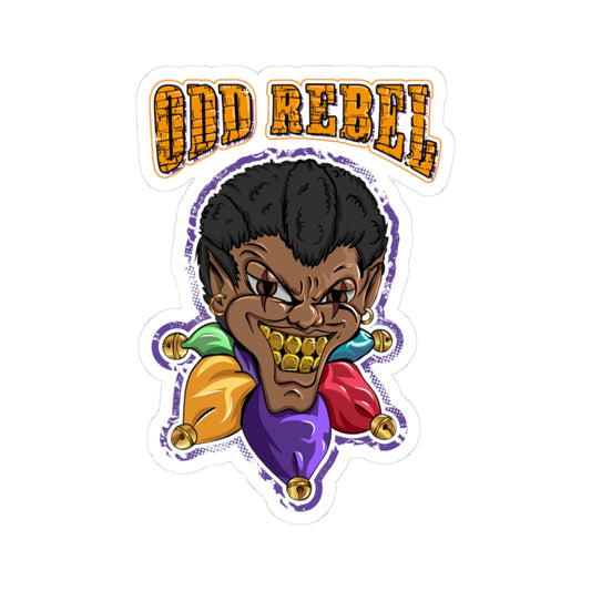 Odd Rebel kiss-cut vinyl sticker, waterproof laptop sticker, aesthetic 