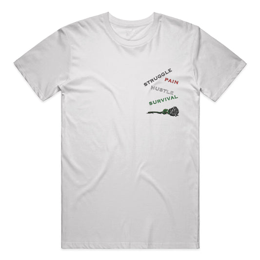 white unisex hip-hop t-shirt graphic design